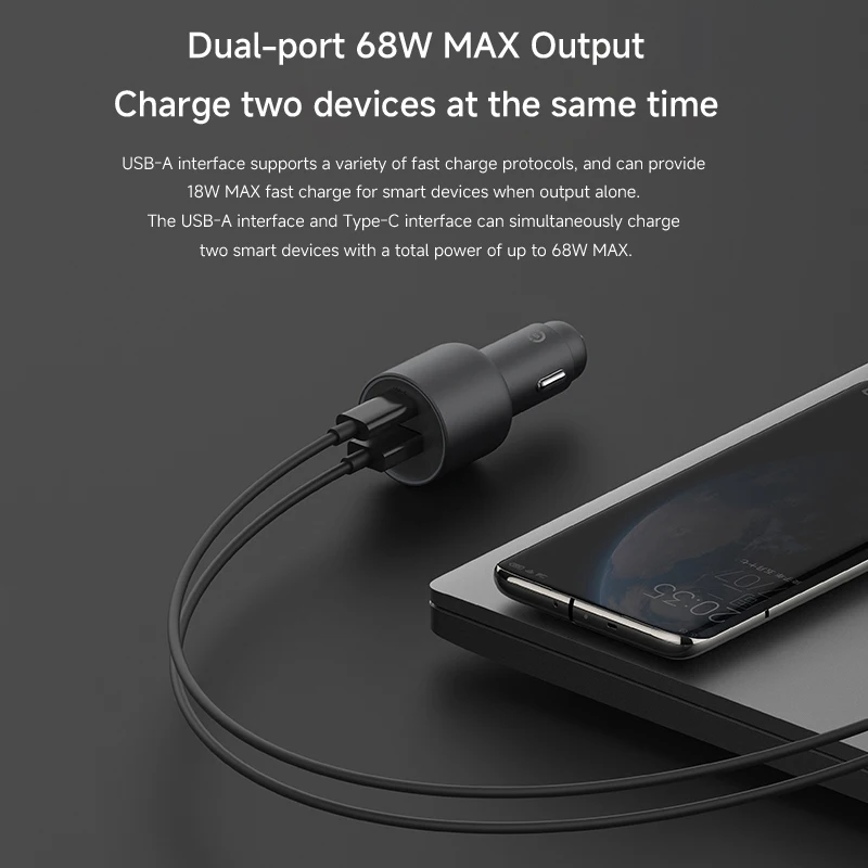 Xiaomi Original 100W Car Charger Type C 90W Turbo Fast