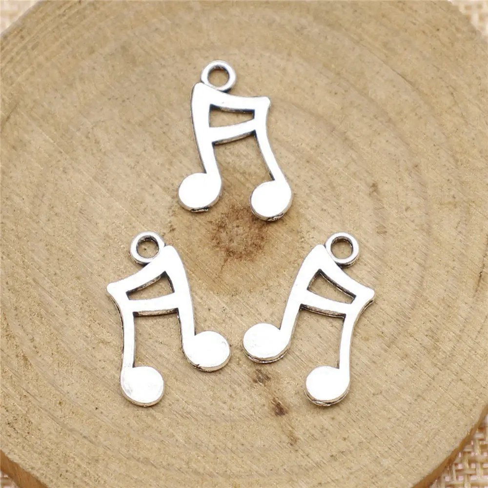 

Аксессуары, подвески для музыкальных нот, ювелирные изделия для мужчин 17x1 мм 20 шт.