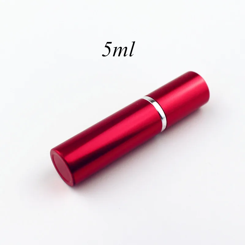Compact Refillable Perfume Spray Bottle with Aluminum Case, 5ml - 10ml Capacity