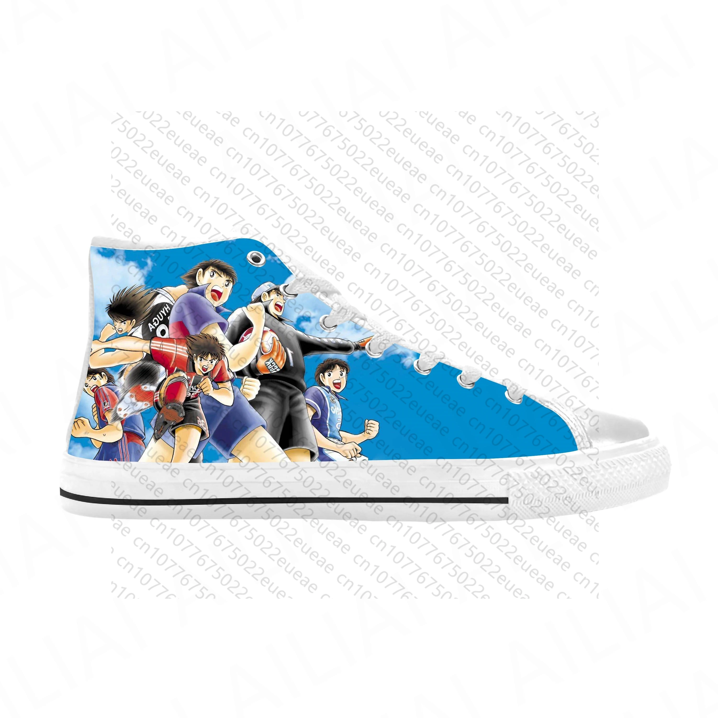 

Anime Manga Cartoon Captain Tsubasa Ozora Tsubasa Casual Cloth Shoes High Top Comfortable Breathable 3D Print Men Women Sneakers