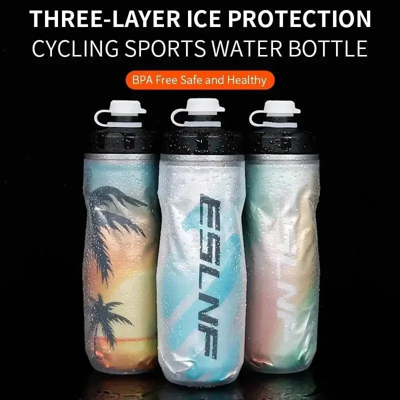 Custom Insulated Squeeze-Free BPA-Free High-Quality Cycling Water Bottle