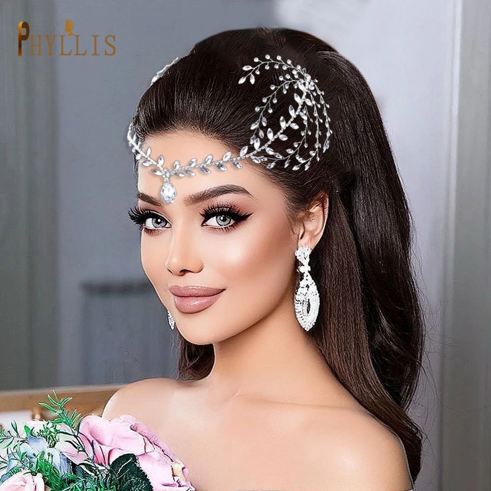 Luxury Dubai Arabic Bridal Headpieces Crowns Sparkly Rhinestone Brides  Wedding Hair Accessories Hair Band Women Tiara Queen Prom Jewelry AL7805  From 31,58 € | DHgate