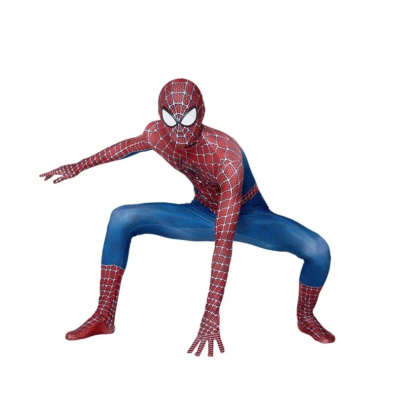 thumbnail image 1 of Traje de superhéroe Spiderman de alta calidad para adultos, mono de licra, Zentai, para fiesta de Halloween, estilo 3D, 1 of 5