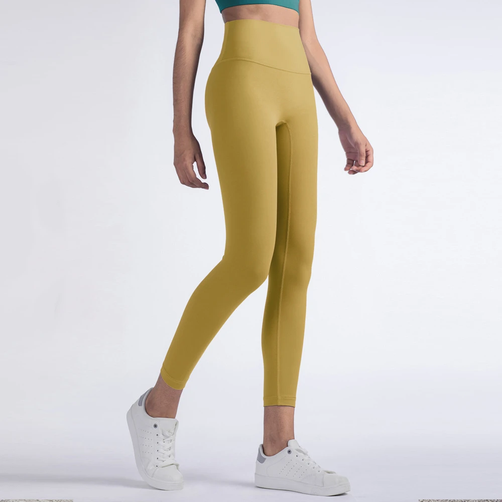 

High Waist Butt Lift No Front Seam Sport Leggings Women Yoga Pants Super Stretchy Gym Workout Tights Athletic Running Pants