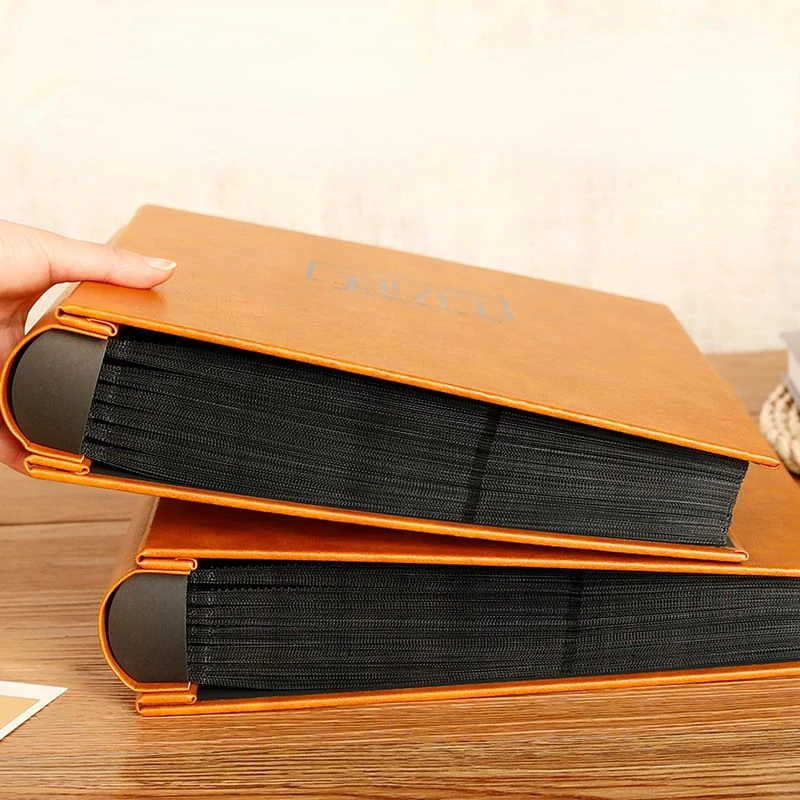 

5 inch, 6 inch, 1000 leather photo albums, large capacity home storage album, commemorative record book, insert style molded