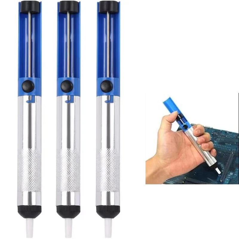 Desoldering pump Aluminum Metal Suction Tin Gun Soldering Sucker Pen Removal Vacuum Soldering Iron Desolder Hand Welding Tools