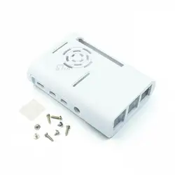 Enhanced ABS Injection Molded Case with Black and White Cooling Fan for Optimal Heat Dissipation (Case)