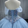 Jancember Princess Quinceanera Dresses 2023 Cap sleeve Ball Gown Sequins Short Sleeves Square Collar Lace Up Bar Mitzvah DY6609 6