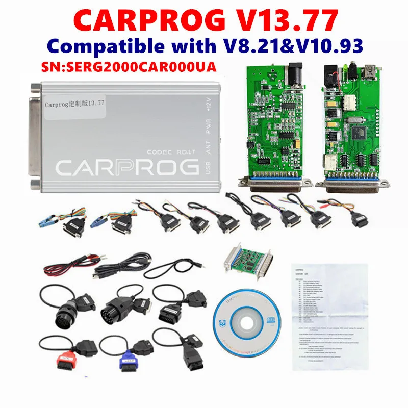 

Carprog V13.77 SERG2000CAR000UA Carprog 13,77 полный адаптер CarProg онлайн-программатор ремонт автомобиля интерфейс чипа ECU