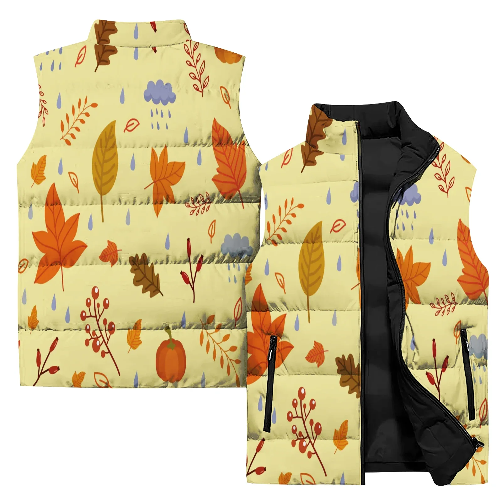 thumbnail image 1 of Conjunto de entrenamiento con calabaza para hombre, chaleco aislante, chaquetas de plumón duraderas para otoño, chalecos de moda para el Día de Acción de Gracias 2024 para hombre, abrigo de pavo, 1 of 4