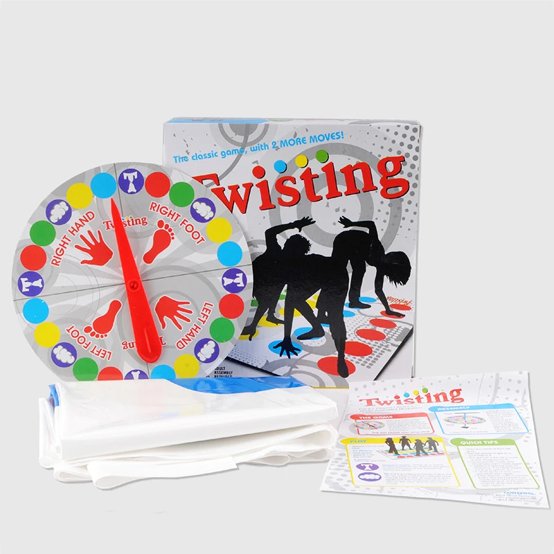 Familiefeestspel Twister Games Indoor Outdoor Speelgoedspel Draai het lichaam voor kinderen Volwassen sport Interactieve groepshulpmiddelen  26