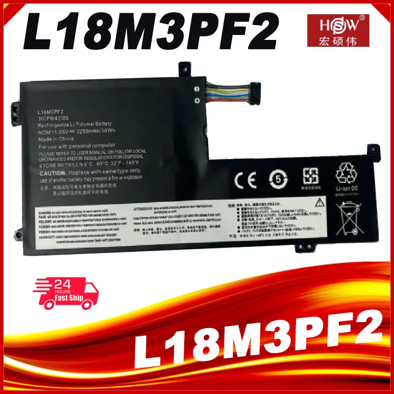 Bateria do portátil Lenovo IdeaPad, L18M3PF2, L18L3PF1,