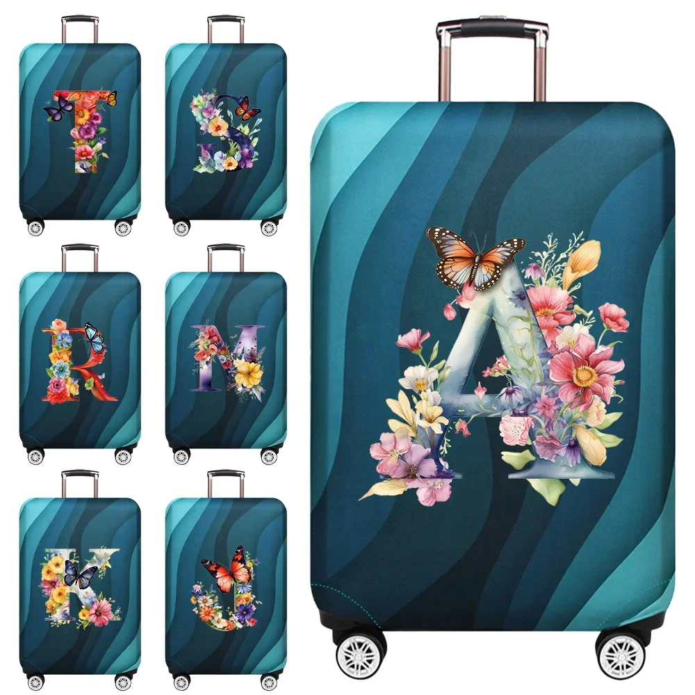 Luggage Protective Cover Dust Cover Anti-Scratch Portable Suitcase Trunk Holders Case Travel Accessories Butterfly Letter Series