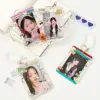 MINKYS Retro Double Side 3 inch Kpop Photocard Holder Photo Card Holder Bag Pendant School Stationery 5