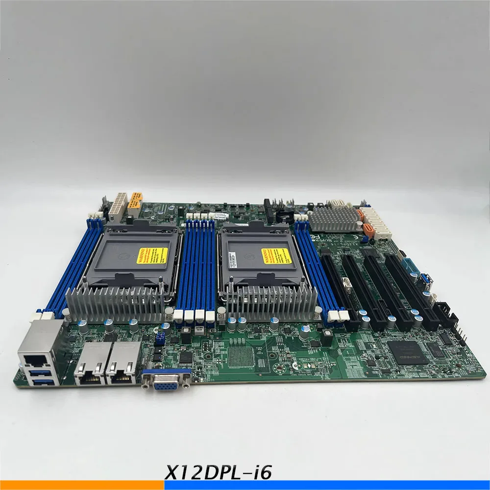 X12DPL-i6 Server Motherboard For Supermicro LGA-4189 C621A Dual LAN With Intel i210 Xeon Scalable Processors PCI-E 4.0 SATA3 2 X12DPL i6 Server Motherboard For Supermicro LGA 4189 C621A Dual LAN With Intel i210 Xeon Scalable