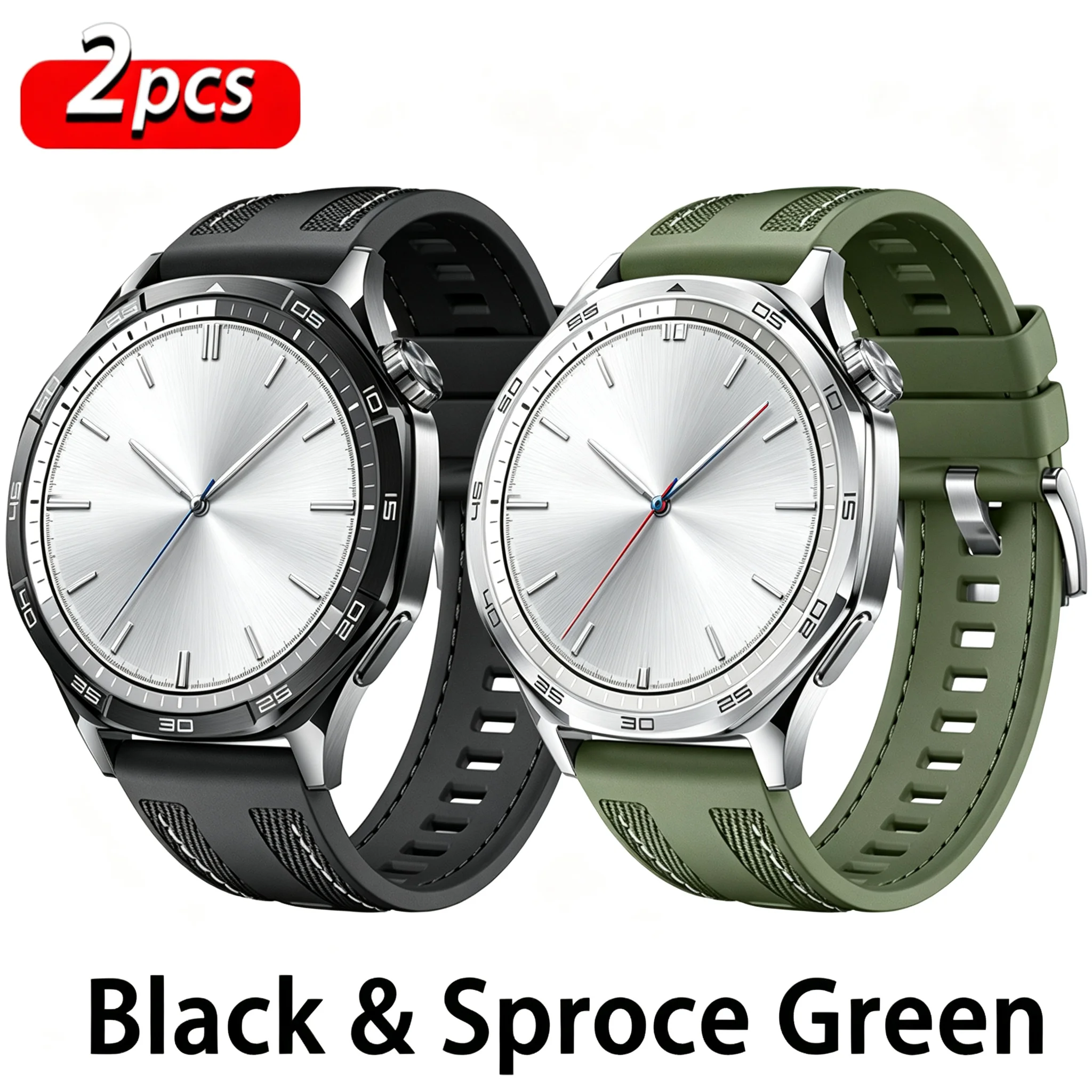 Versatile 22mm Nylon Sports Strap - Durable & Stylish Silicone Composite Band Bracelet