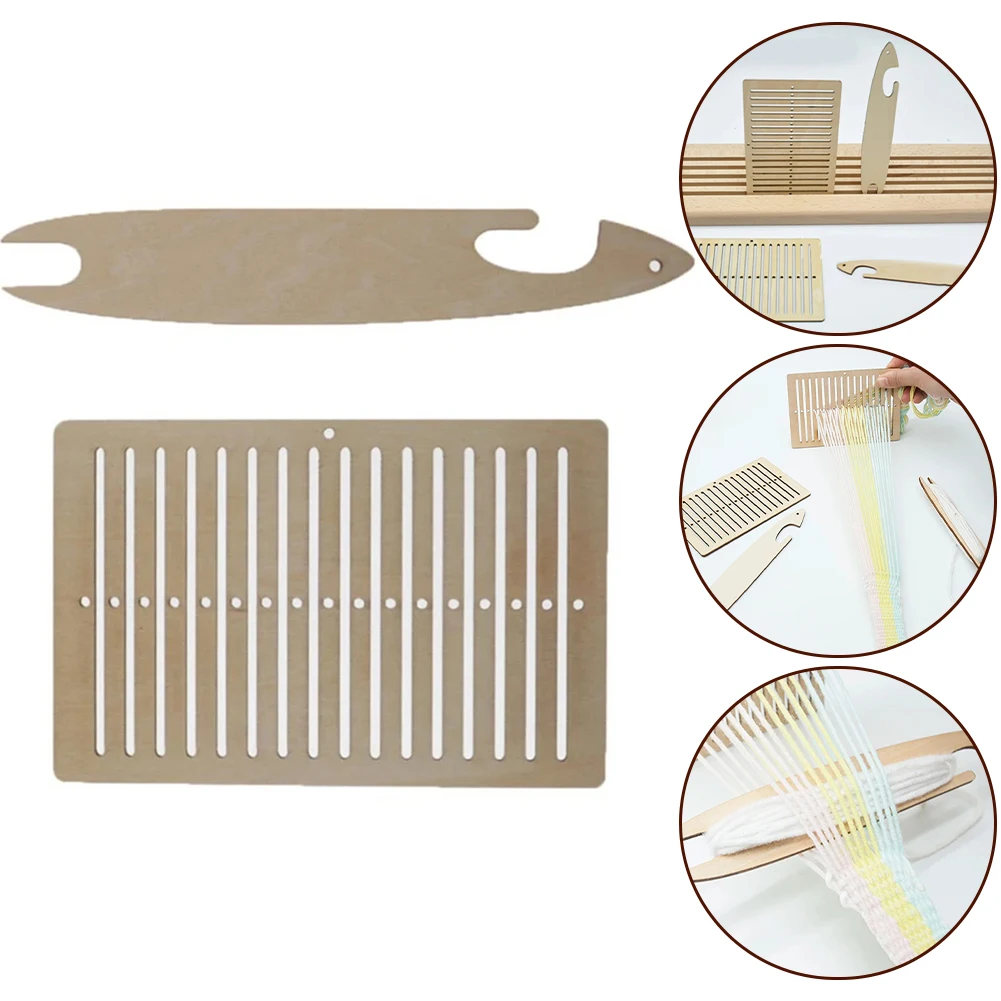 

Wooden Knitting Tools Set For Woven Belt Weaving Set DIY Craft Decoration Making Supplies For Home Weaving Project Toolkit