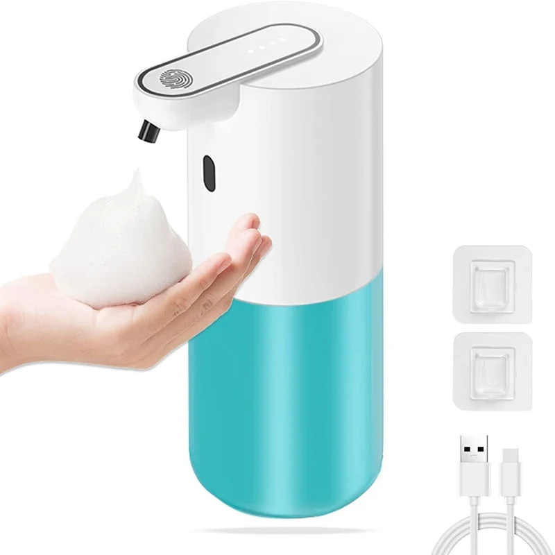 

Automatic Foaming Soap Dispenser Foaming USB Rechargeable Wall Mounted Sticker Available 400ML Touchless Foam Dispenser