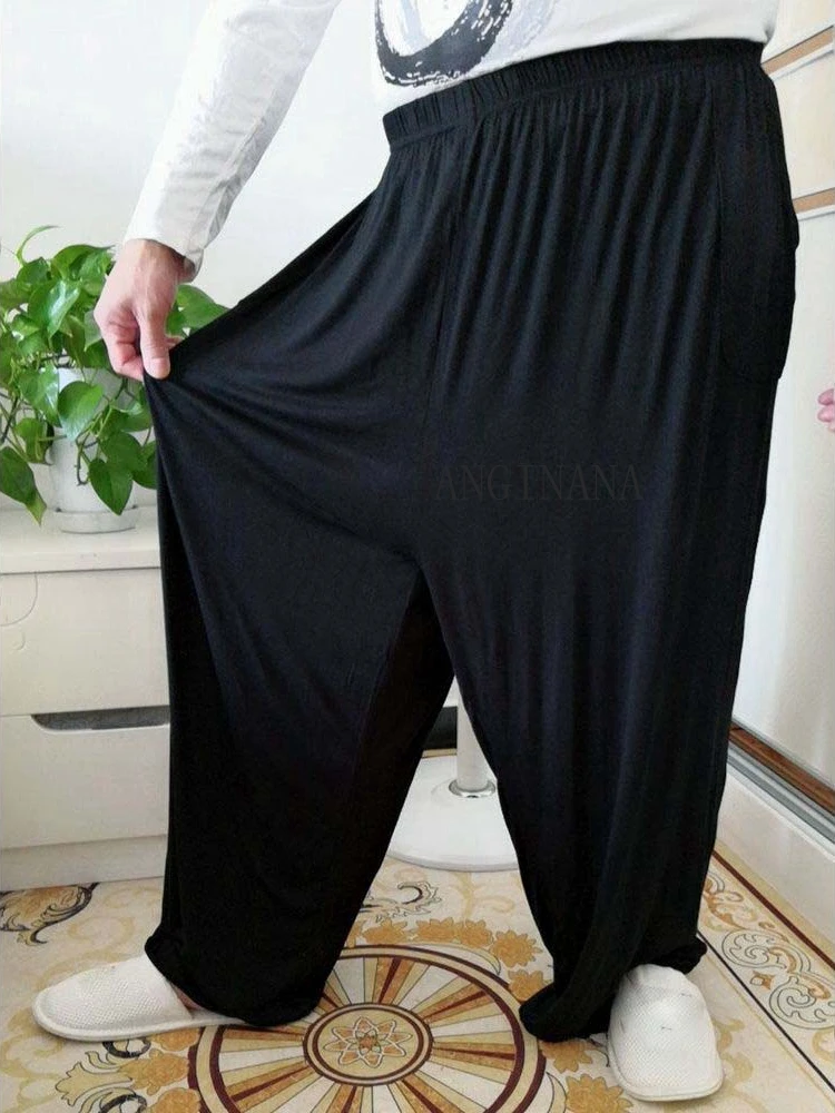 Large men's pants 15xl 240kg plus size 10xl 11xl 12xl summer high waist loose black blue stretch big sweatpants 56 58 60 62 3