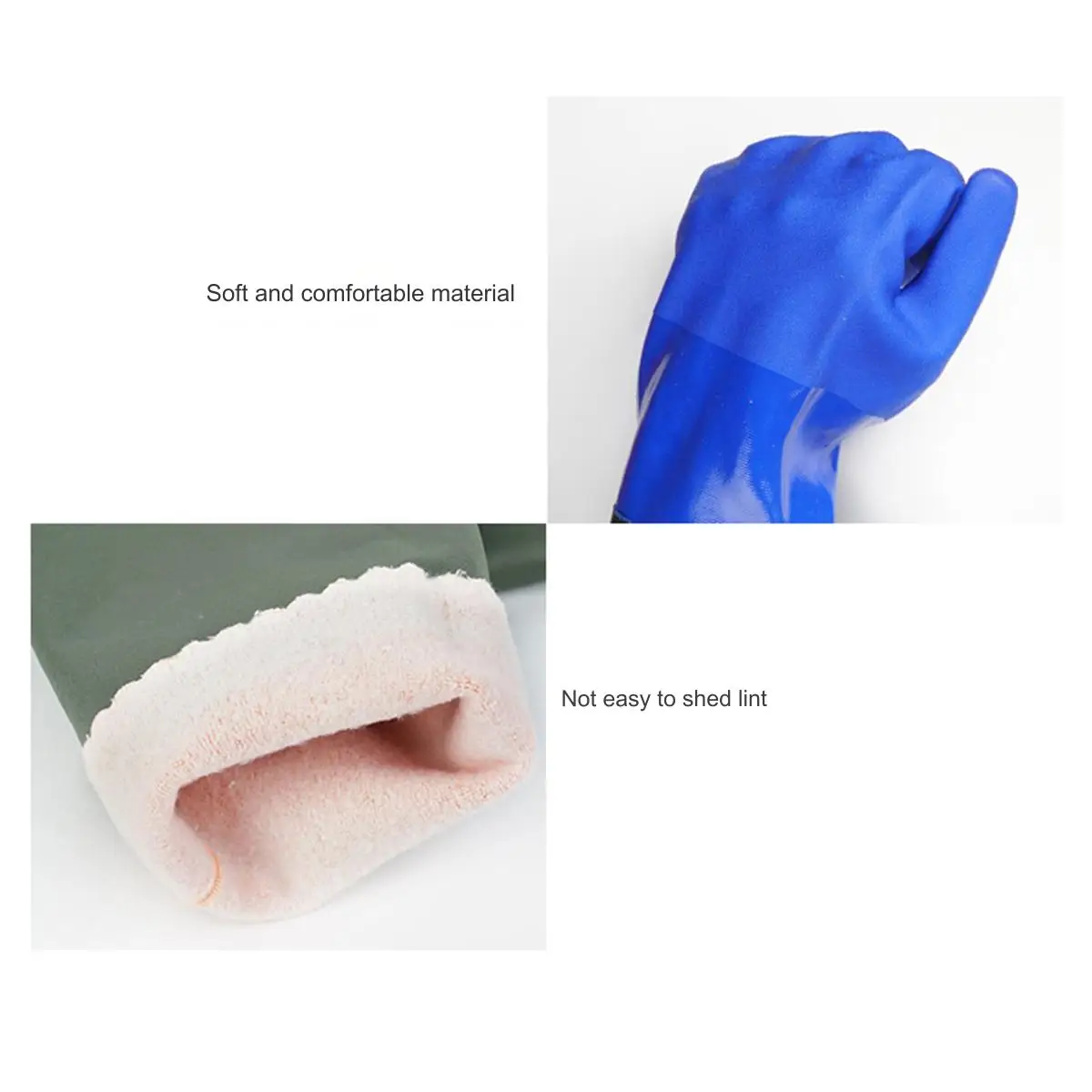 Rubber Gloves Long Aquatic Industry Gloves with Arm Guards Thickened Water Operations Fishery Work fishing gloves waterproof gloves
