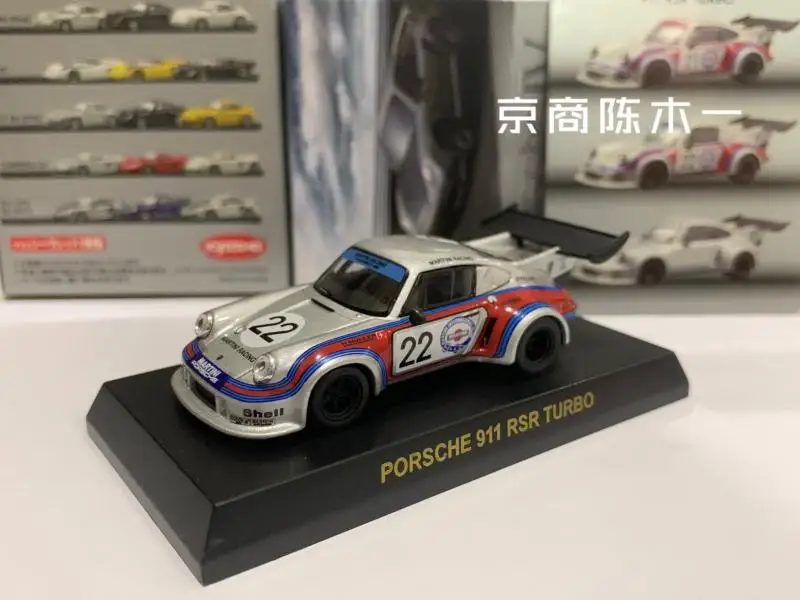 

1:64 KYOSHO porsche 911 RSR Turbo martini #22 #21 Diecast Model Car Kids Toys Gift