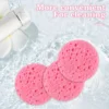 Compressed Facial Sponges, Estheticians Round Cellulose Facial Sponges,Natural Cosmetic Spa Sponges For Face Cleansing,Massage 3