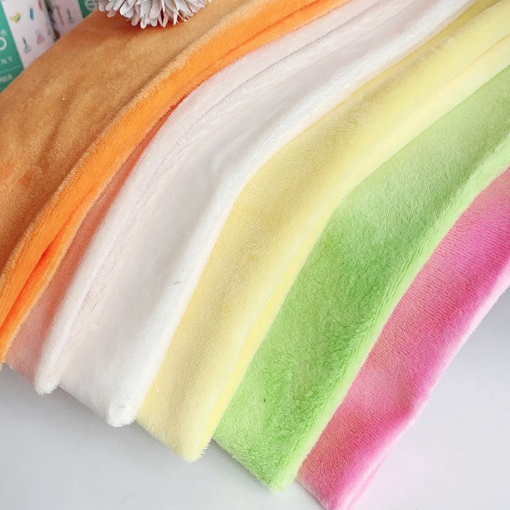 Plush Fabric Patchwork-Solid Color Minky Fabrics 1