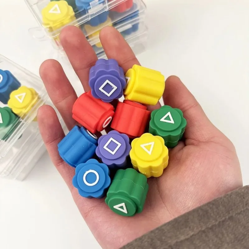 Game Dice New Calamari Game Dice Party Game Props Square Circle Triangle Printing Bar Party Props Korean Film Squid Play Games dice set acrylic dice