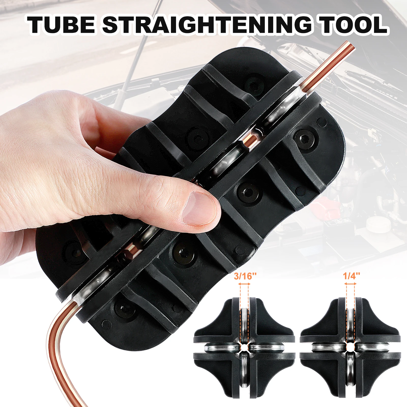 Handheld 3/4 Inch Tubing Straightener Tool For Brake & Fuel Lines – Works On Copper, Steel, Aluminum - View #5