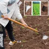 Farm Tools Hoes Triangle Small Tip Hoe Plowing Hoe Agricultural Land Turning Loose Soil Hoe for Household Vegetable Planting 1