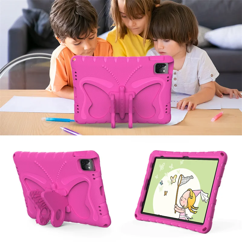 Colorful EVA Foam Stand Case for Kids' Tablets - Cartoon Design