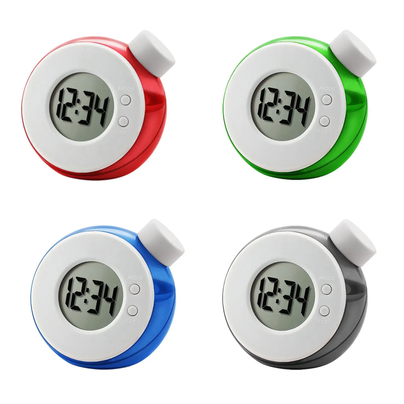 Eco-Friendly Vintage-Style Water Powered Digital Alarm Clock