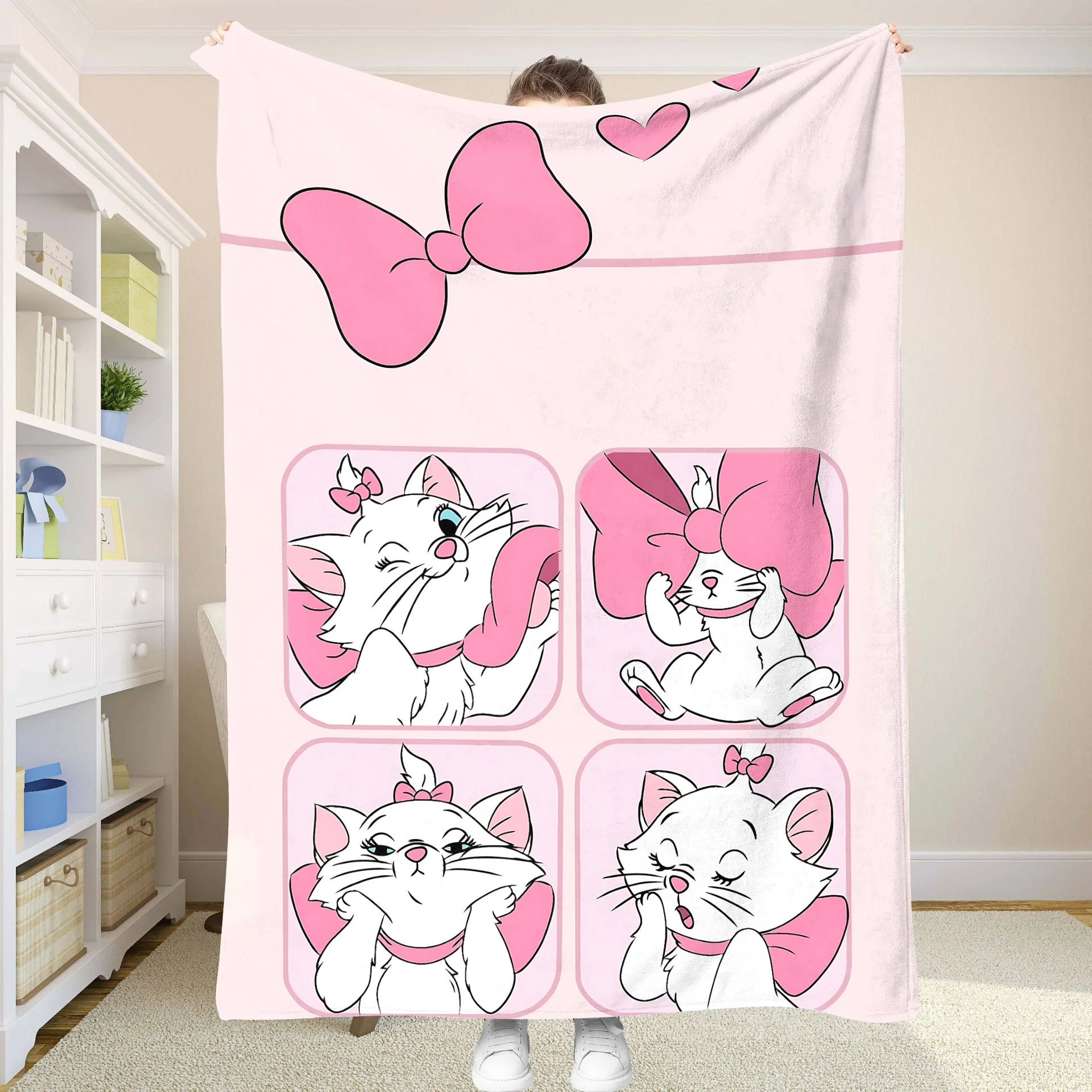 Постільна ковдра Marie Cat Пледи та пледи Літня ковдра Покривало для дому та декору Аніме Охолоджуючий диван Покривала