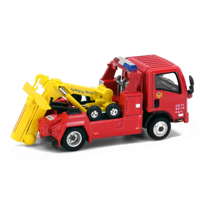 Tiny 1:76 Isuzu N Series Tow Truck Red Alloy Simulation