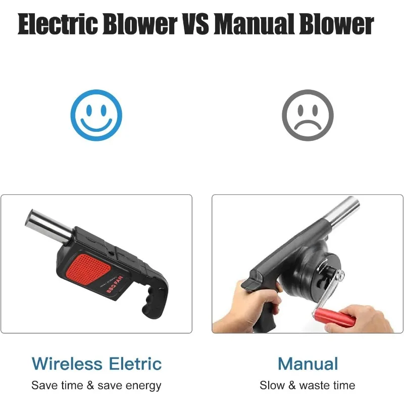 BBQ Air Blower Portable Electric BBQ Fan