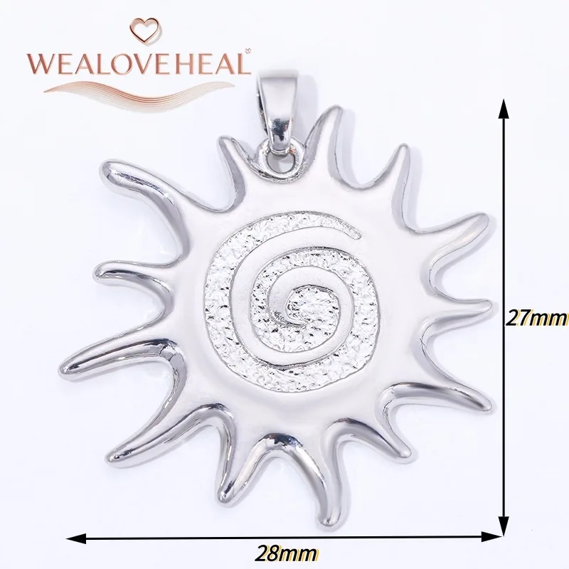 anhänger schmuckherstellung,18K Vergoldete Messing-Sonnenanhänger, Ovale Sonnenstrahlen-Charms mit Hängenden Geometrischen Anhängern, Hochwertige Schmuckkomponenten für Bastelarbeiten – Detail 40