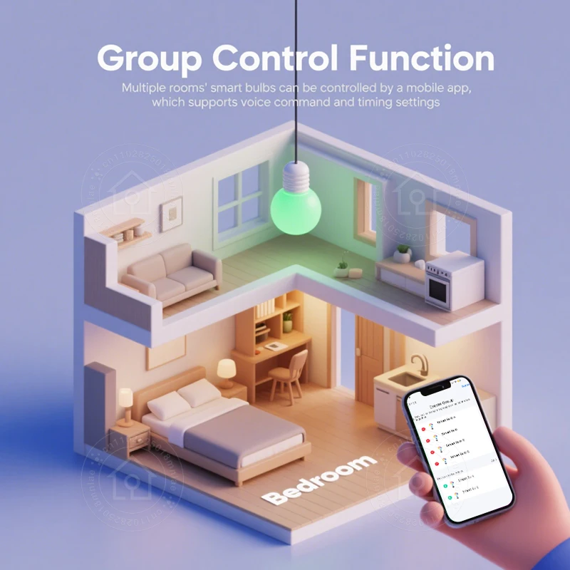 Smart LED Light Bulbs E27 Tuya Bluetooth 18W 15W 9W 220V RGB APP Control Timer Dimmable Music Sync
