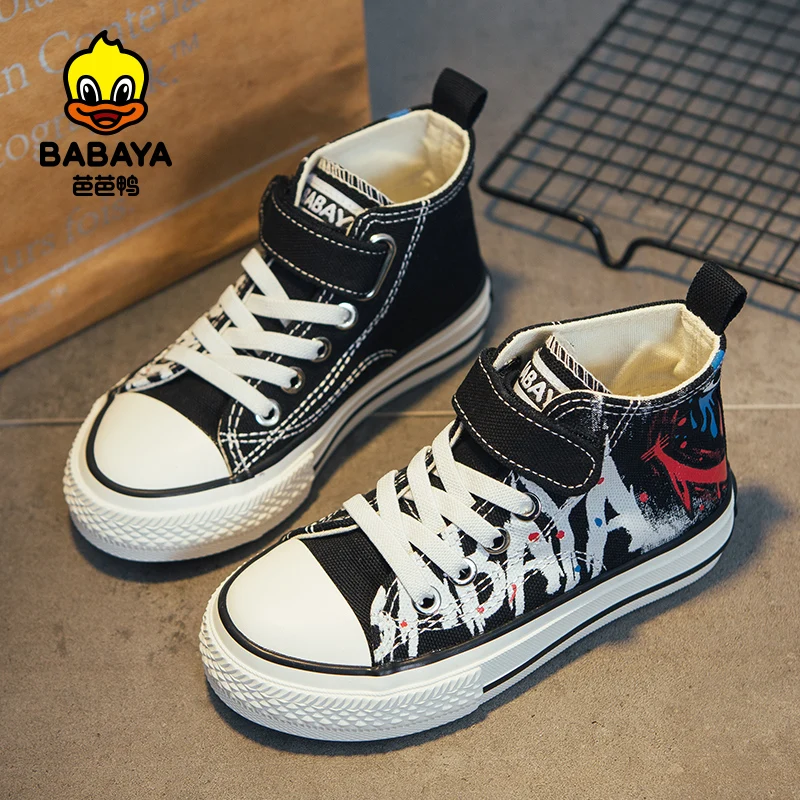 Babaya Children's Canvas Shoes Breathable 2022 Spring New Girls Shoes  Casual High-top Boys Shoes Fashion Sneakers For Kids - Children Casual Shoes  - AliExpress
