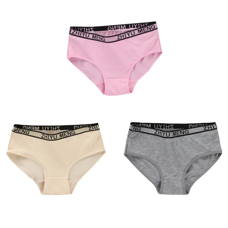 Cheap Children's Panties 8-14Years Old Teens Teenage Cotton Underwear Sport  Puberty Big Girl's Pantie Briefs