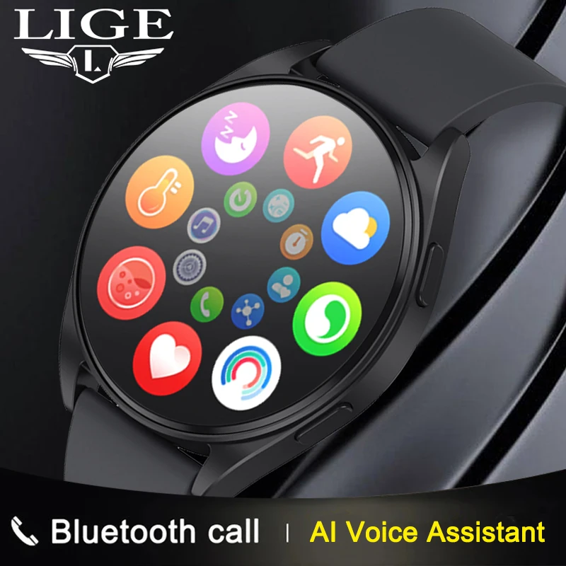 

LIGE 2023 Smart Watch Bluetooth Call Custom Dial Watches Men Sport Fitness Tracker Heart Rate Women Smartwatch For Android IOS