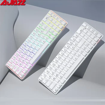 AJAZZ AK692 Gaming Mechanical Keyboard RGB 68 Keys Hot Swap Custom Keyboard Bluetooth Wireless Keyboards for PC Laptop Computer 2