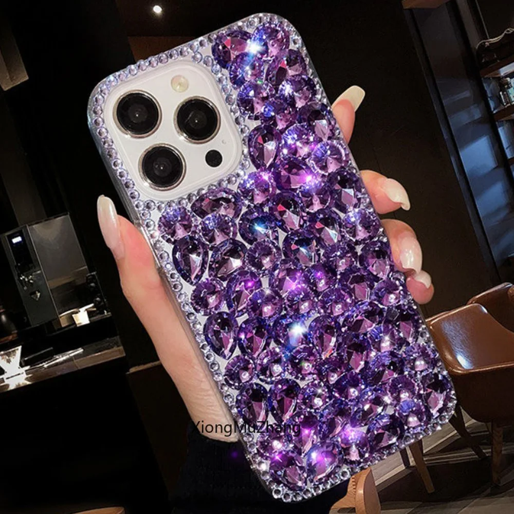 Luxury Bling Diamond Rhinestone Glitter Case for Motorola E40 E30 E20 E32 E22 E13 for Moto Edge 20 Lite 30 40 50 Fusion Custom phone case