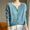 2024 Spring and Autumn New Cashmere Cardigan Coat Female Knitted Cardigan Women Cashmere Cardigan Sweater 3