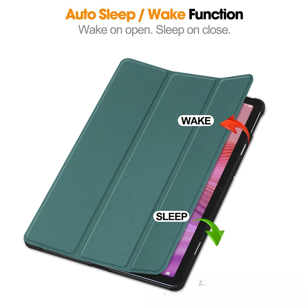 Folding Stand Smart Cover for Kids - Green, 10.1 Tablet