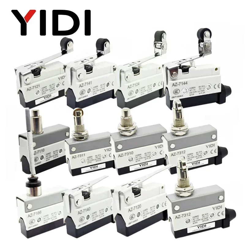 Micro-interrupteur étanche 10A 250VAC AZ-7312 AZ-7311 AZ-7121 AZ-7310 TZ-7141, interrupteur de fin de course droit, levier à rouleau à 90 degrés