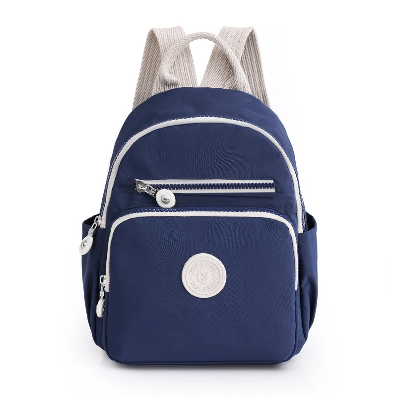 

2024 Solid Nylon Backpack for girls Casual Small black backpack Brand back packs bag for women Waterproof Teenage backpack