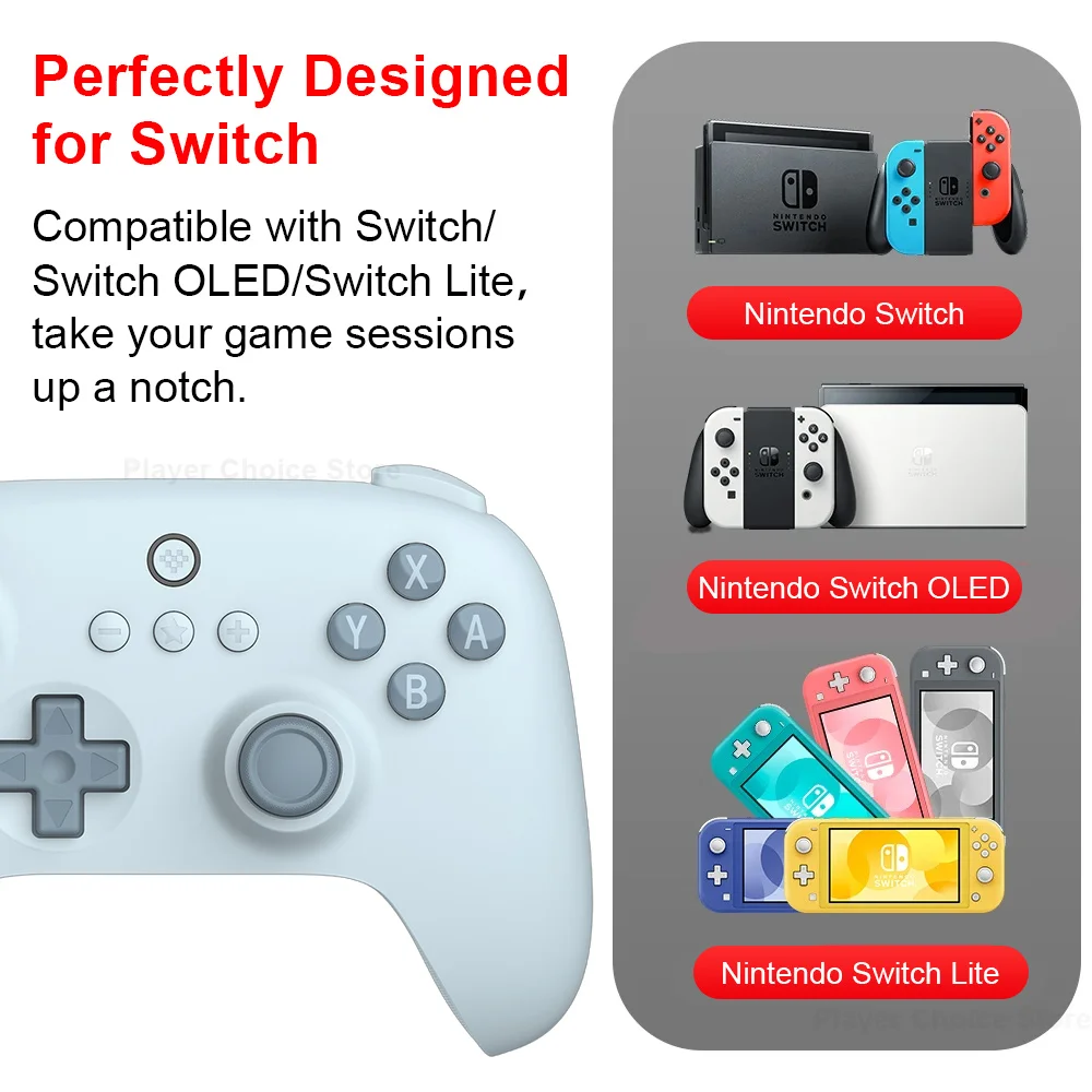 8BitDo Ƽ C   Ʈѷ, ٵ ġ OLED Ʈ е ̽ƽ,   6  