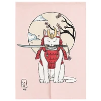 Japanese Ukiyo-e Tattoo Cat Noren Door Curtain Printed Doorway Curtain Kitchen Bedroom Entrance Decoration Hanging Half-Curtains 2