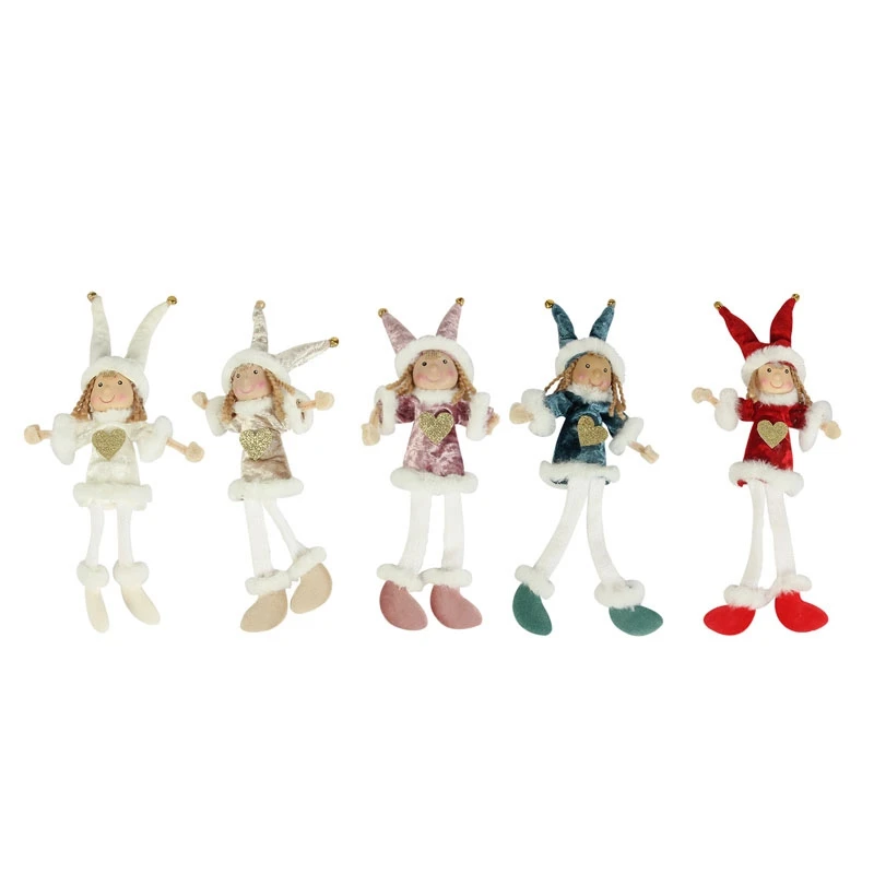 

5 Pcs Christmas Plush Doll Ornaments Children Cute Doll Girl Christmas Gift Christmas Trees Pendant