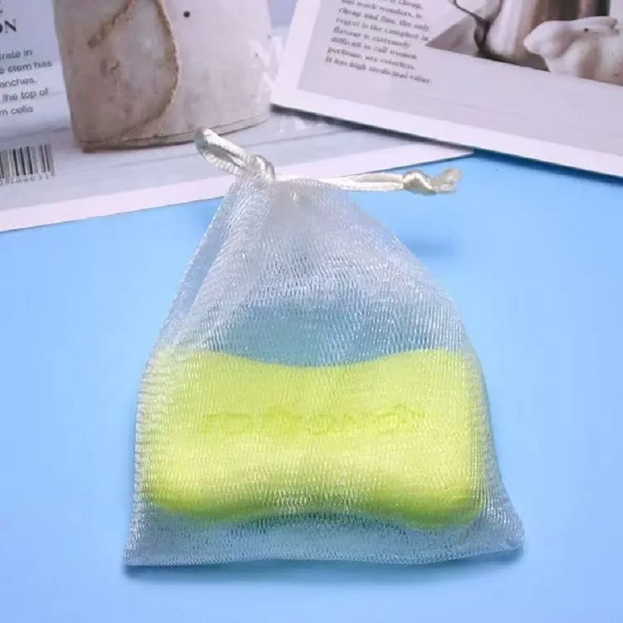 10PCS Suspended Soap Foam Net Shower Bathroom Facial Cleanser Body Cleaning Soap Net Gloves  Cleaning  Tool  Convenient